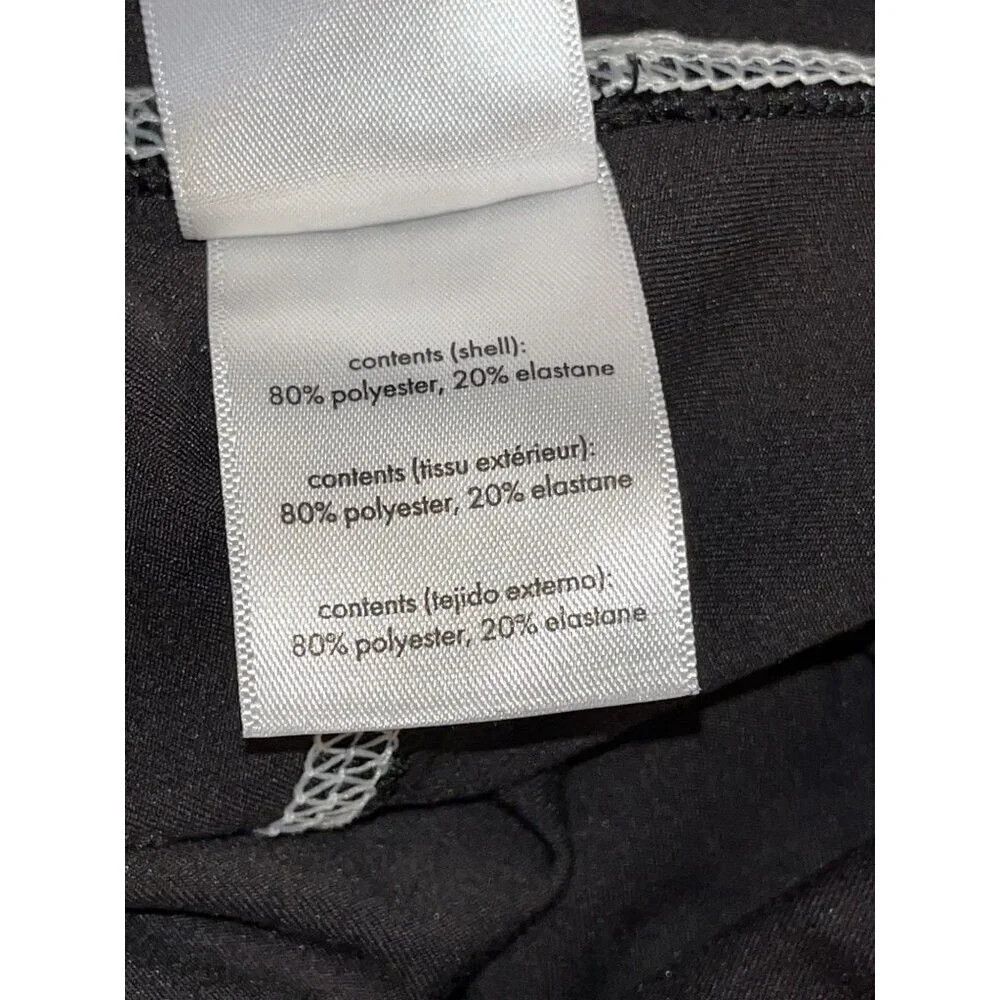 WeWoreWhat Black Elastic High Waist Stretchy Biker Shorts Women's Size M
